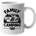thumbnail image 1 of Family Camping Trip feat. Mountains, Pine Trees, Bonfires & Tent, White 11oz Ceramic Mug, 1 of 5