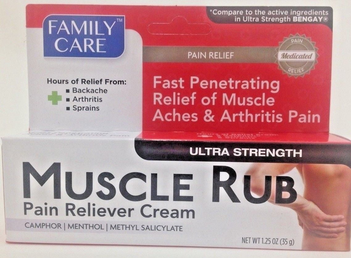 Family Care Maximum Strength Pain Relieving Muscle Rub 1.25 oz