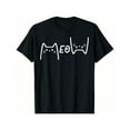 thumbnail image 1 of Family Cat Graphic Tee T-Shirt Cotton Top Cute cat Design Fit Casual Short Sleeve Crew Neck Black S-5XL, 1 of 5