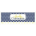 thumbnail image 1 of Family Celebrations Lettering with Chevron Design and Month Letters for Birthday Board Project Vinyl Decals Stickers, 23 x 7.5 , Deep Blue/Yellow, 1 of 5