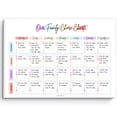 Draw Notepad Family Chore Chart Notepad - 50 Undated Sheets A4 Rainbow Planner ...