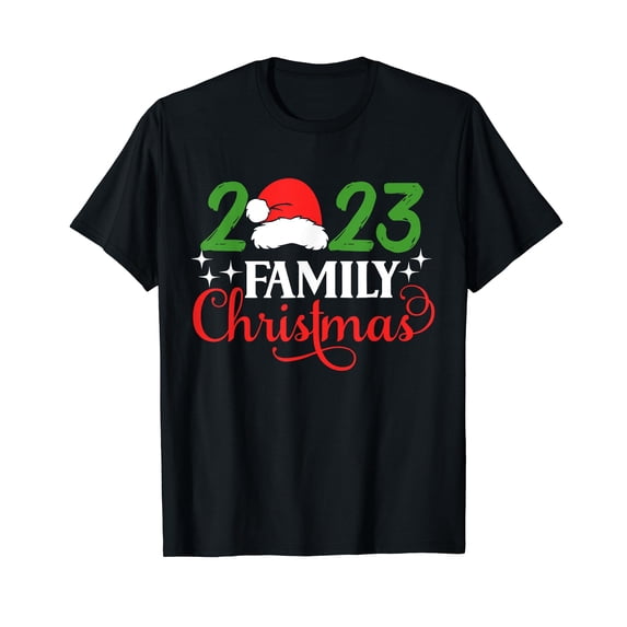 Family Christmas 2023 Matching Squad Crew Santa Funny Xmas T-Shirt