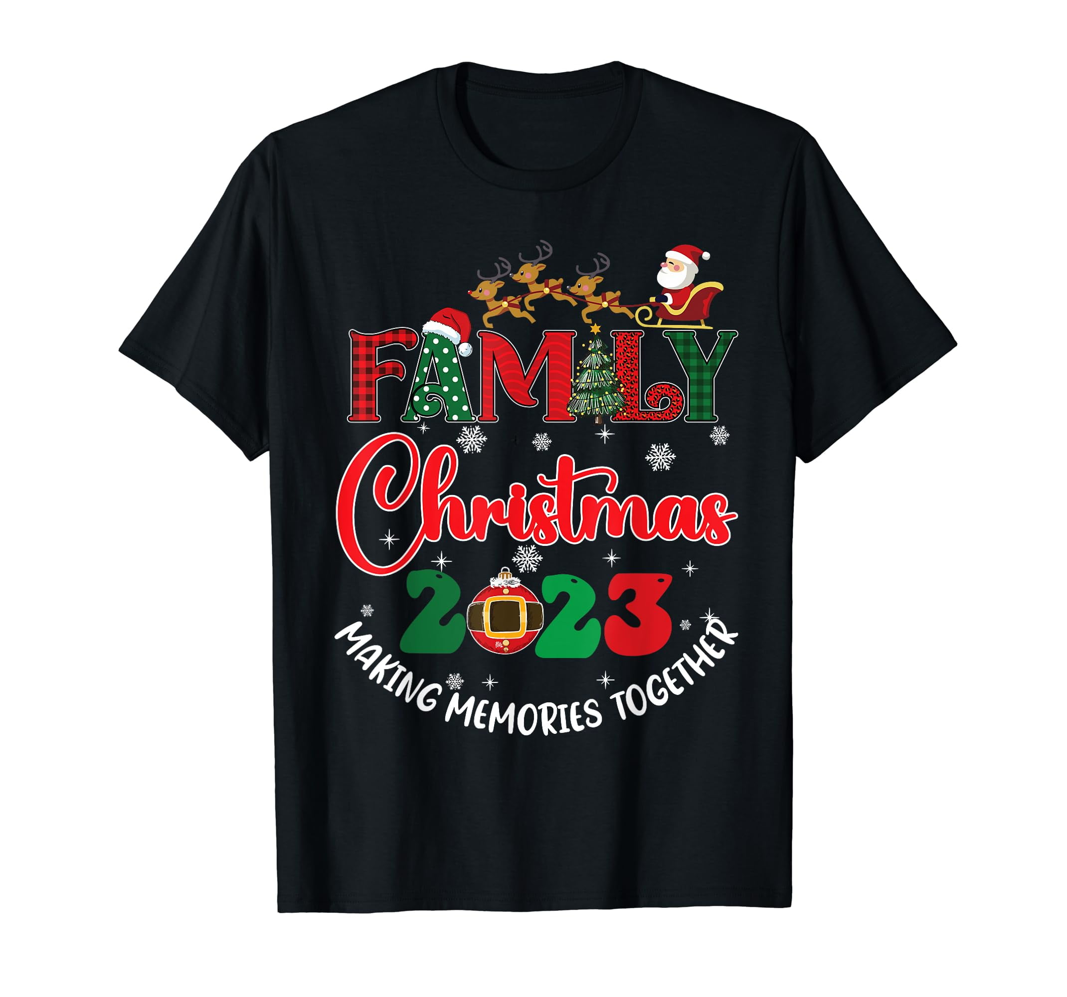 Family Christmas 2023 Matching Squad Santa Elf Funny Xmas T-Shirt ...