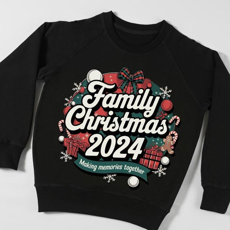 Family Christmas 2024. Christmas Family Design. Making Memories