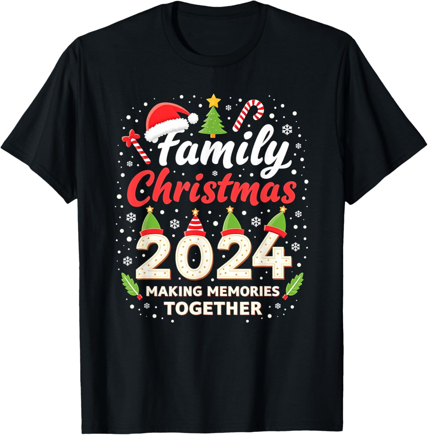 Family Christmas 2024 Matching Xmas Making Memories Together TShirt