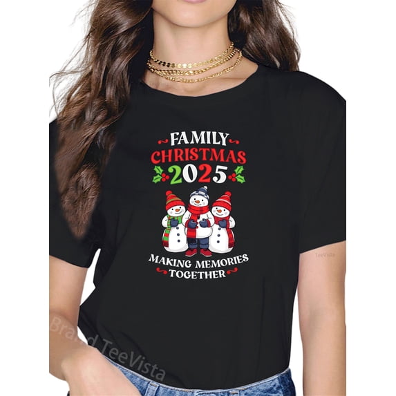 Family Christmas 2025 Matching Group Outfit Kids Women Men T-Shirt