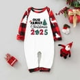 thumbnail image 1 of Our Family Christmas 2025 Matching Pajamas Sets Letter Tree Printed Funny Holiday Xmas Jammies Long Sleeve Tee and Bottom Plaid Pants Loungewear Sleepwear, 1 of 4