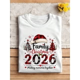 Matching Family Tree Family Christmas 2026 Matching T Shirt, Buffalo Plaid Santa Hat ...