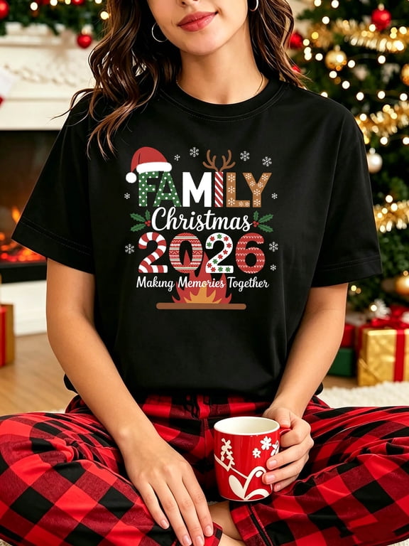 Family Christmas 2026 T-Shirt, Making Memories Together Holiday Graphic Tee