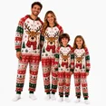 thumbnail image 1 of Family Christmas Hooded Onesie Pajamas, Cute Printed Xmas One Piece Sleepwear Pjs Jammies, 1 of 1