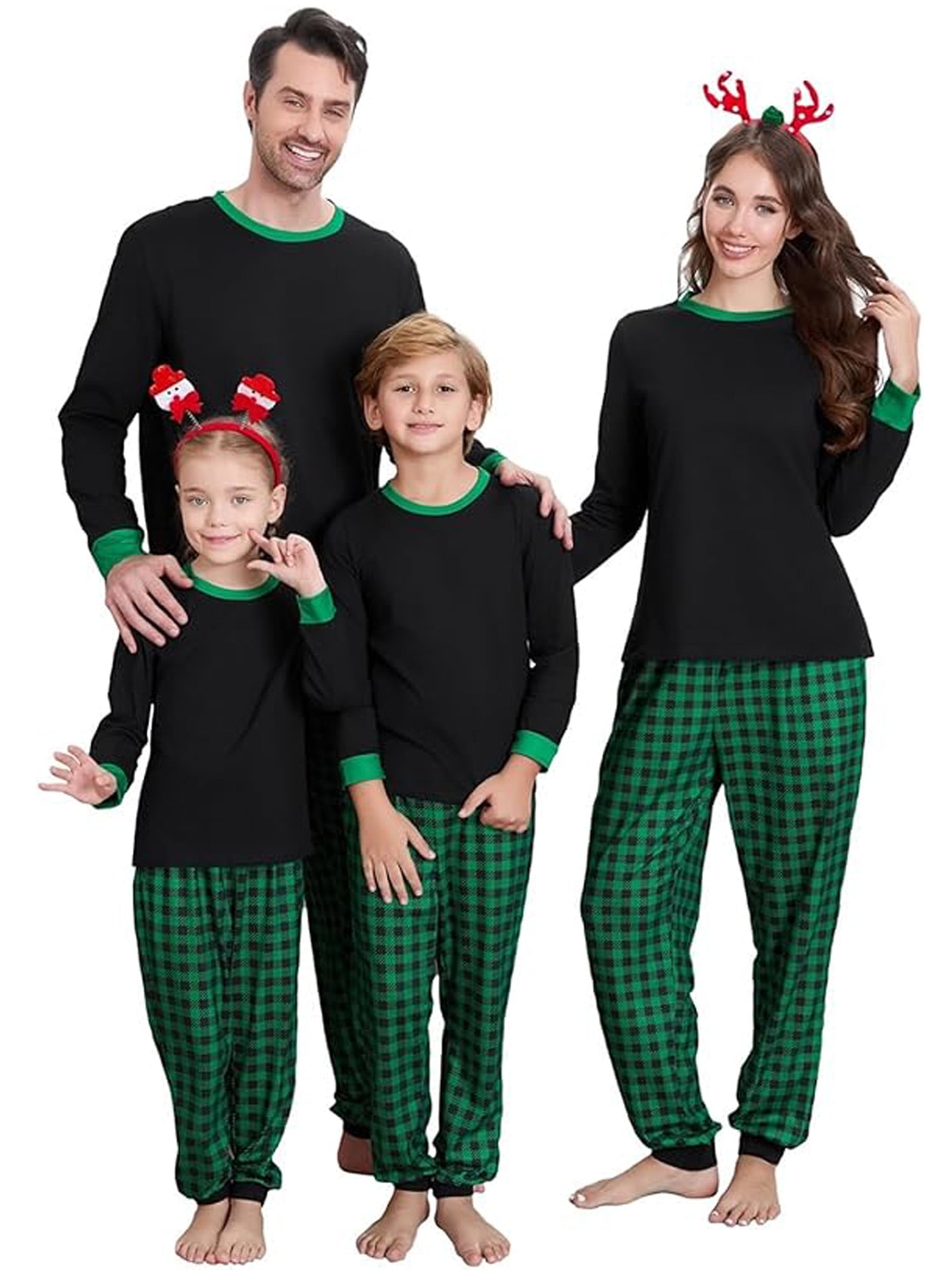 Family Christmas Matching Pajamas 2pcs Pjs Set Adult Kids Baby Xmas