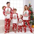 thumbnail image 1 of Family Christmas Matching Pajamas Set Merry Xmas Jammies Suits Parent-Child Clothing Long Sleeve Crewneck Blouses and Plaid Pjs Long Pants Home Sleepwear, 1 of 6