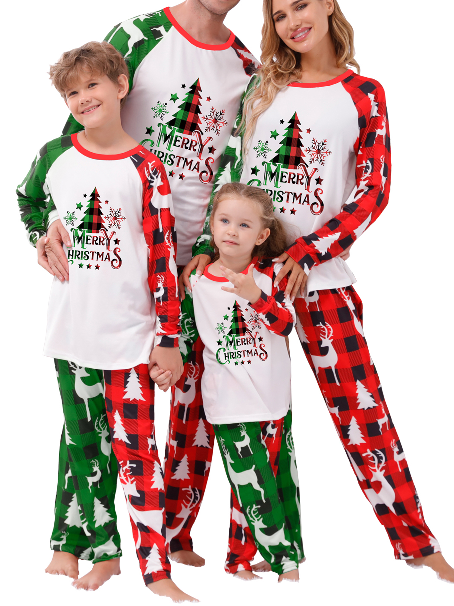 Family Christmas Matching Pajamas Sets Christmas Matching Jammies for