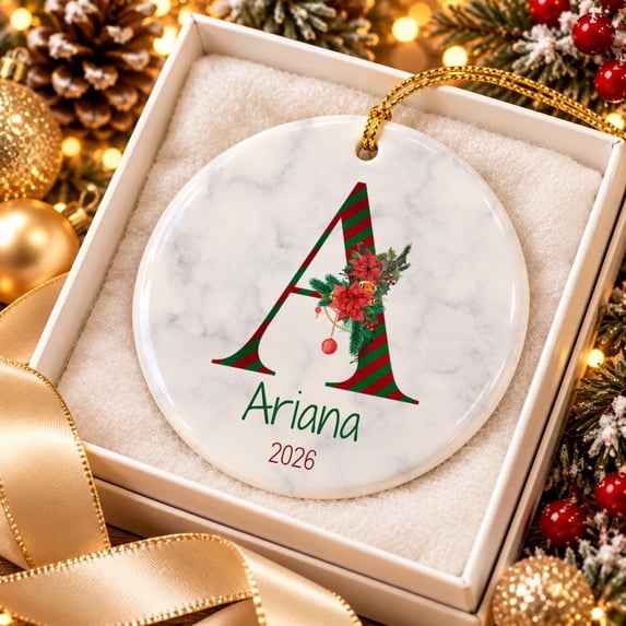 Family Christmas Ornament, Personalized Name Ornaments, 2026 Custom ...