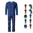 thumbnail image 1 of Family Christmas Pajama Set Long Sleeves Round Neck Casual Pajamas Sets 2 Piece Tops Pants Fall Pjs Christmas Outfit, 1 of 6