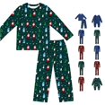 thumbnail image 1 of Family Christmas Pajama Set Long Sleeves Round Neck Casual Pajamas Sets 2 Piece Tops Pants Funny Pajamas Family Christmas Outfits, 1 of 6