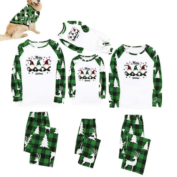 Family Christmas Pajamas Matching Pajamas for Family, Xmas PJs Sets Holiday Sleepwear for Adult Kids Baby and Pet Holiday