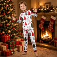 thumbnail image 1 of Family Christmas Pajamas Matching Sets Festive Sleepwear Classic Print Long Sleeve Tops Pants Soft PJs for Cozy Holiday Nights, 1 of 6