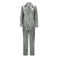 thumbnail image 1 of Family Christmas Pajamas Matching Sets Mom Style Soft Polyester and Spandex Gray Christmas Pajamas, 1 of 5