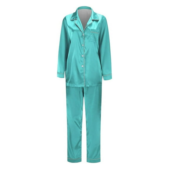 Family Christmas Pajamas Matching Sets Mom Style Soft Polyester and Spandex Green Christmas Pajamas