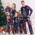 thumbnail image 1 of Family Christmas Pajamas Matching Sets, Navy Lights Christmas Tree Print Family Matching Christmas Pajamas Sets for Women, Men & Couples, 1 of 5