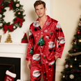 thumbnail image 1 of Family Christmas Pajamas Matching Sets Silk Casual Matching Set for Family, 1 of 9