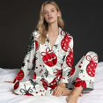 thumbnail image 1 of Family Christmas Pajamas Matching Sets Silk Casual Matching Set for Family, 1 of 9