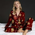 thumbnail image 1 of Family Christmas Pajamas Matching Sets Silk Casual Matching Set for Family, 1 of 10