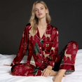 thumbnail image 1 of Family Christmas Pajamas Matching Sets Silk Casual Matching Set for Family, 1 of 6