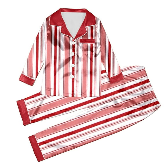 Family Christmas Pajamas Matching Sets Womens Mens Pjs Long Sleeve Sleepwear Holiday Lounge Sets