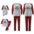 Family Christmas Pajamas (Red) Christ 2025 & Plaid Christmas Pjs for
