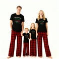 thumbnail image 1 of Family Christmas Pajamas Set Short Sleeve - Matching Holiday Santa Gingerbread Printed PJs, 1 of 7