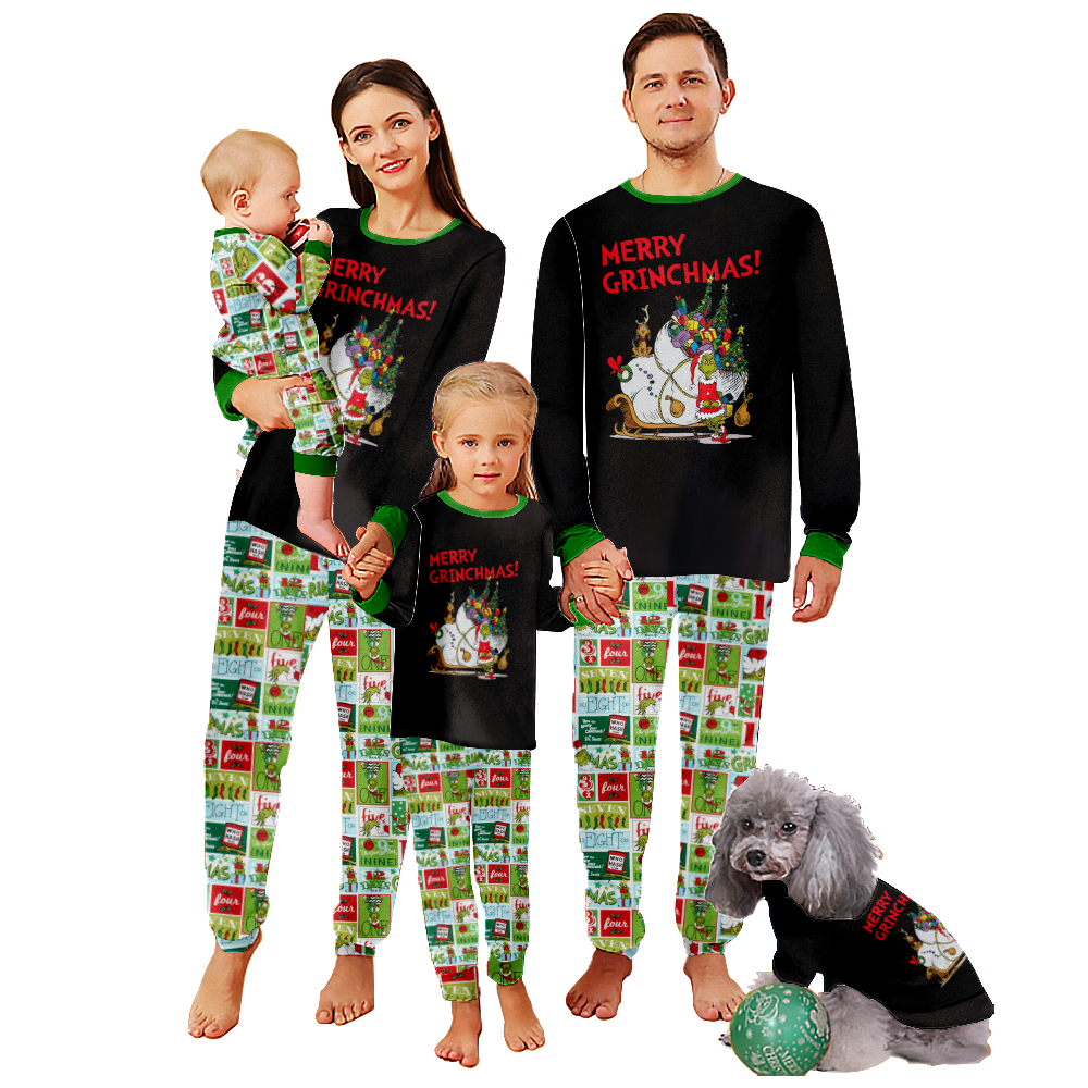 Family Christmas Pajamas Set for Family Holiday Family Jammies Pajamas ...