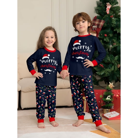 Family Christmas Pajamas, Syphoria 1PC Pajamas Set Long Sleeve Top and Pant Matching Family Christmas Pajamas Set