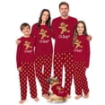 thumbnail image 1 of Family Christmas Pajamas With Dog Oh Snap Gingerbread, Long Sleeve, Handy Pockets, Extended Sizes, 1 of 7
