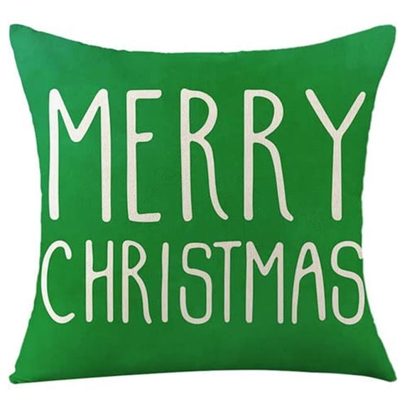 Family Christmas Pillow Covers 18 x 18 Inches , Christmas Throw Pillow Covers for Party Decorations - Xmas Winter Holiday Sofa Decor