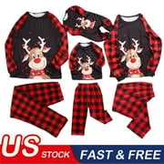 CAITZR Family Christmas Pjs Matching Sets Baby Christmas Matching Jammies for Adults and Kids Holiday Xmas Sleepwear Set