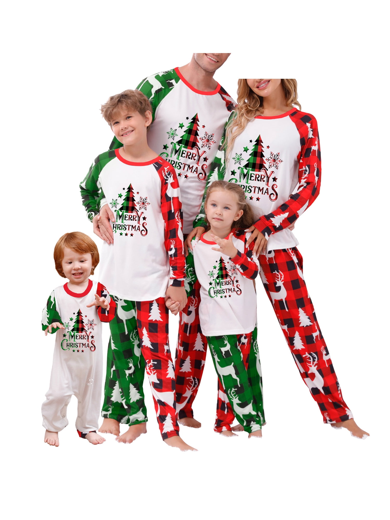 Family Christmas Pjs Matching Sets Merry Christmas Xmas Pajamas