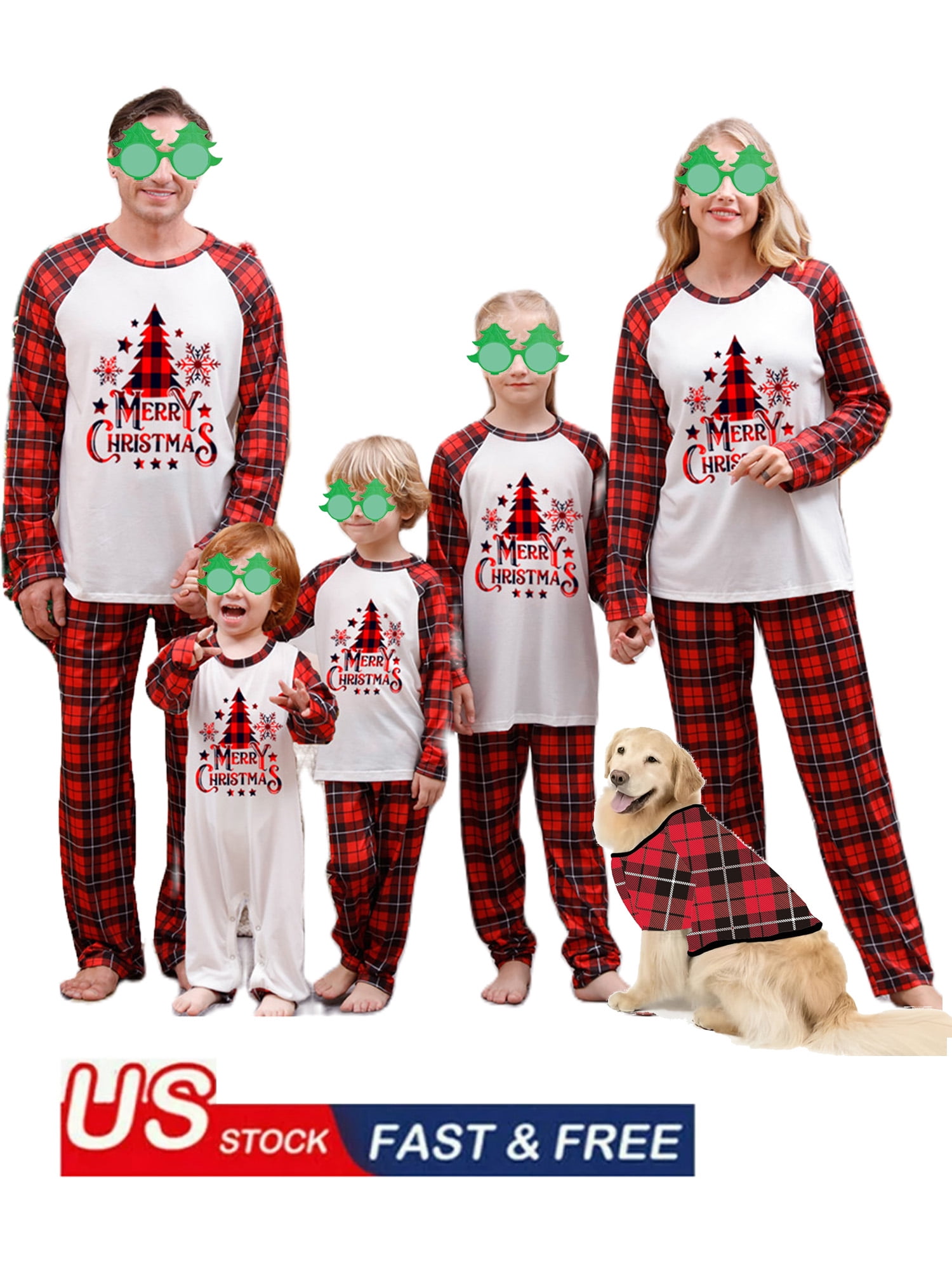 Christmas pjs online in stock