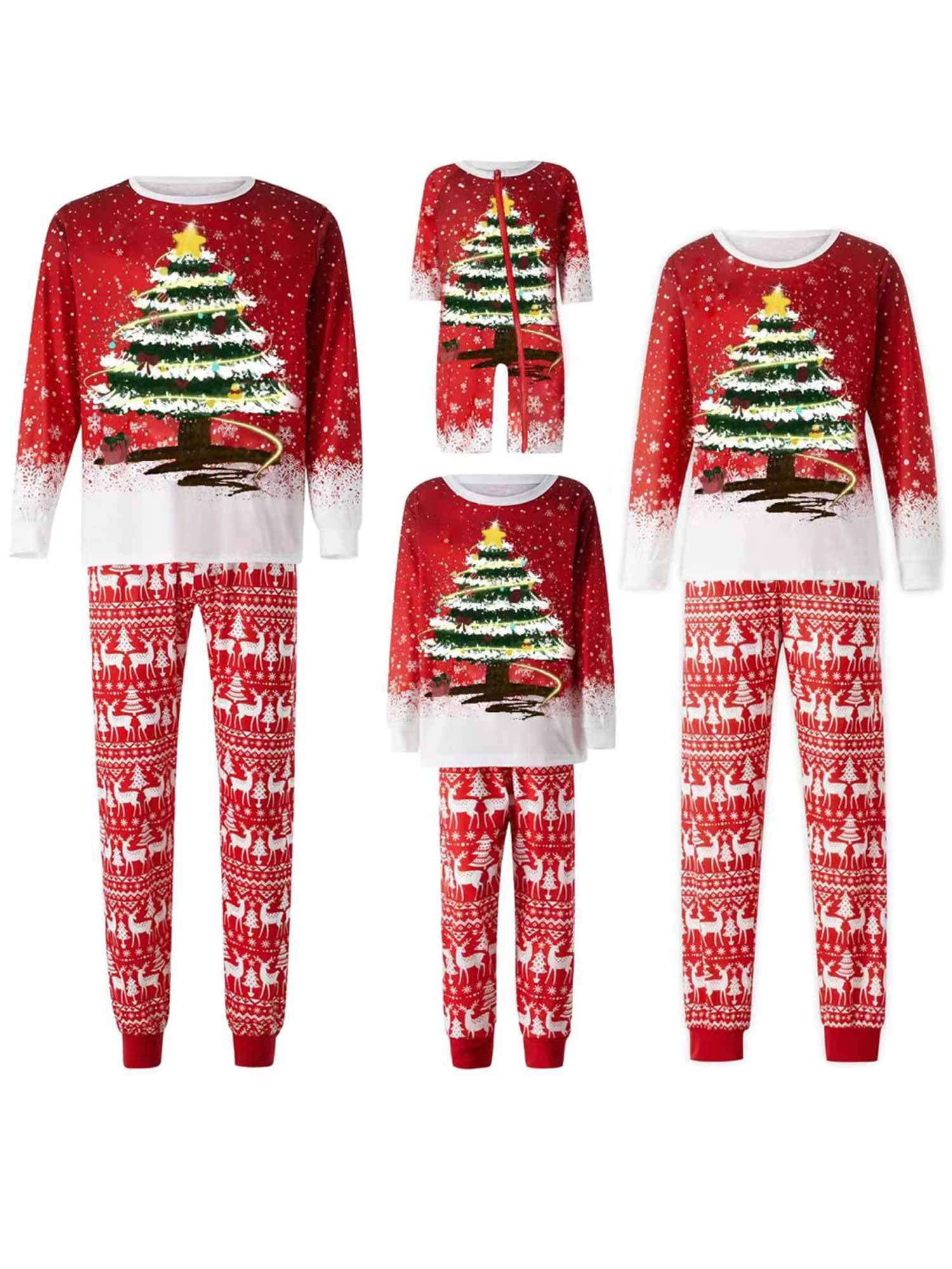 Family Christmas Pjs Matching Sets Women Men Xmas Matching Pajamas for