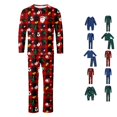 thumbnail image 1 of Family Christmas Pjs Round Neck Long Sleeves Cozy Pajamas 2 Piece Tops And Pants Winter Pajamas Family Christmas Outfits, 1 of 6