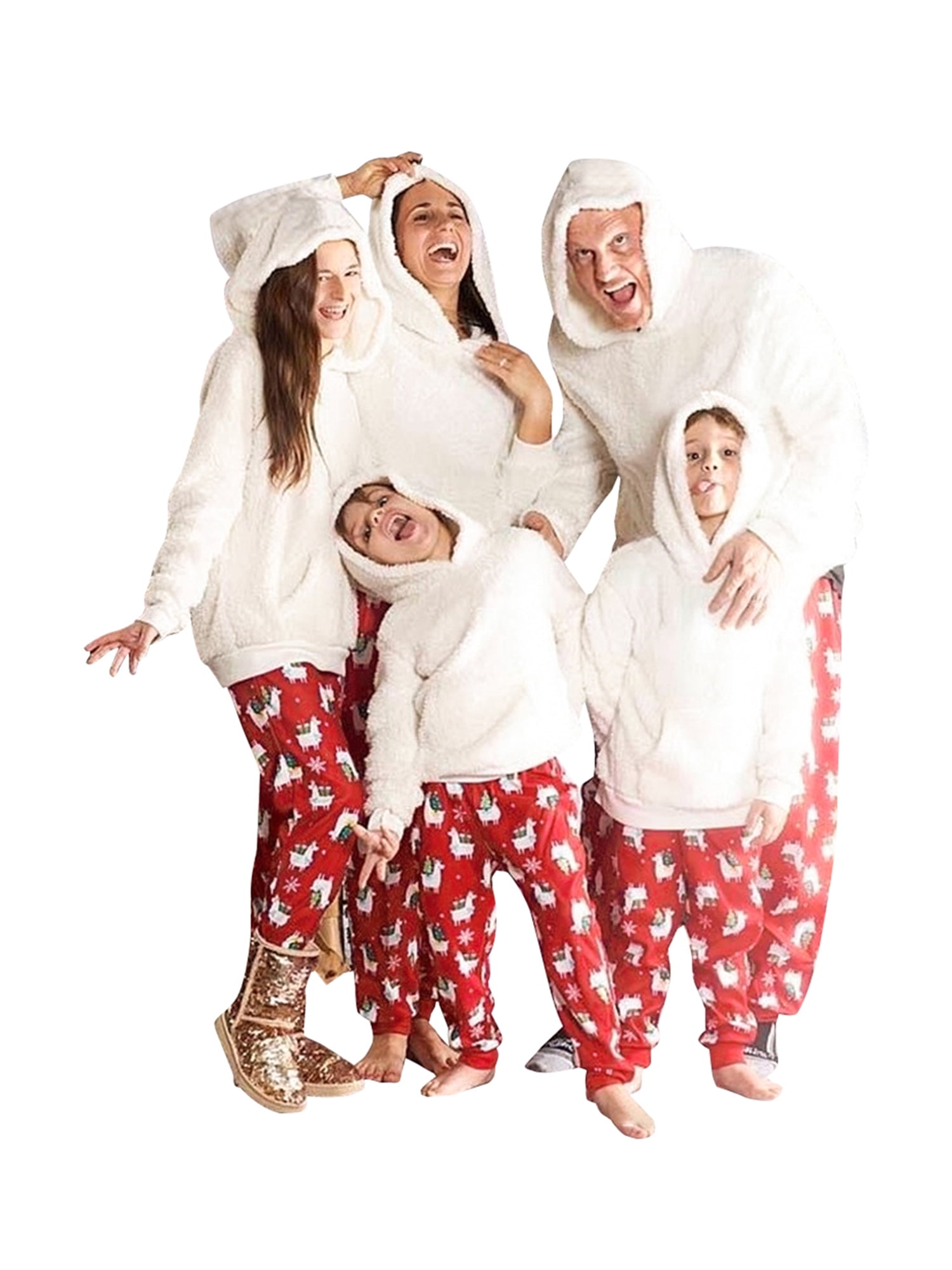 Fluffy online christmas pyjamas