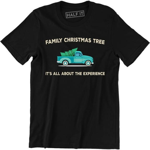 Family Christmas Tree It's All About The Experience - Holiday Men's T-Shirt
