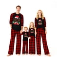 thumbnail image 1 of Family Christmas pajamas, Christmas print holiday pajamas set, soft holiday pajamas,Woman L, 1 of 7