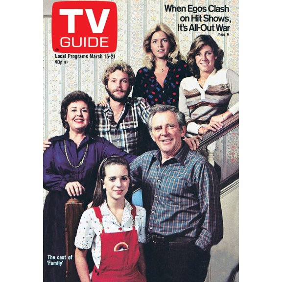 Family, Clockwise From Top: Meredith Baxter-Birney, Kristy Mcnichol, James Broderick, Quinn Cummings, Sada Thompson, Gary Frank, Tv Guide Cover, March 15-21, 1980. Tv Guide/Courtesy Everett Collection