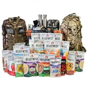 Family Comfort 72 Emergency Survival Kit/Backpack – 72 Hour for 2 People – Disaster Preparedness – Delicious ReadyWise Food, Gear, Lighting, First Aid, Tools & More - Camo
