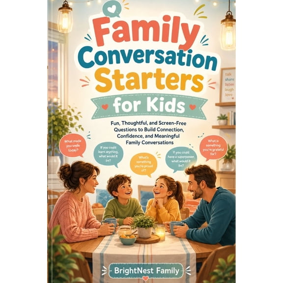 Family Conversation Starters for Kids: Fun, Thoughtful, and Screen-Free Questions to Build Connection, Confidence, and M, (Paperback)