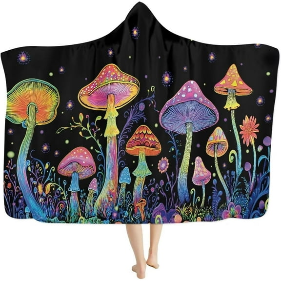 Family Couple Wearable Hooded Blanket Cozy Plush Blanket Adults Women Men Gift Winter Spring Warm Oversized Blankets