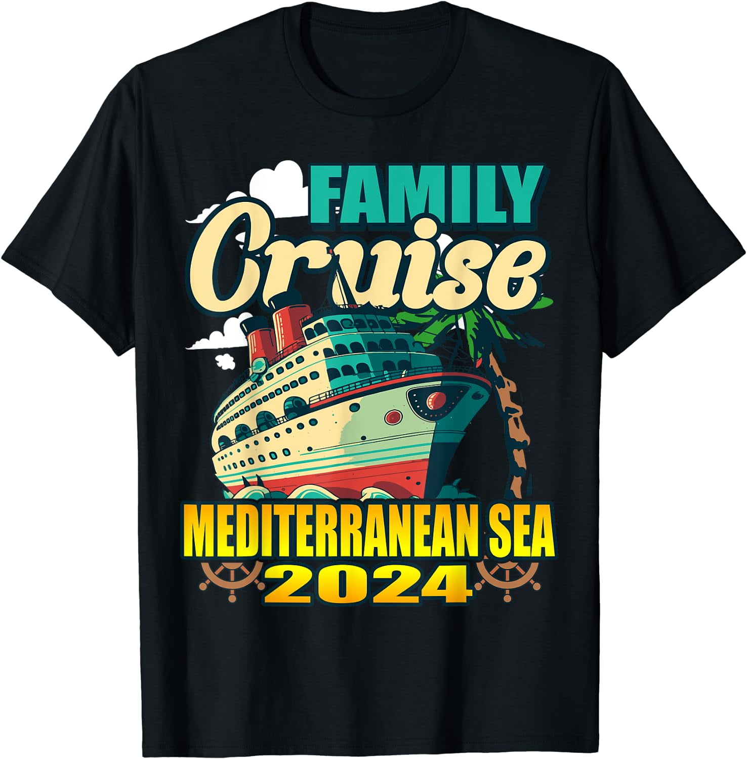 Family Cruise 2024 Mediterranean Cruising Family Vacation TShirt