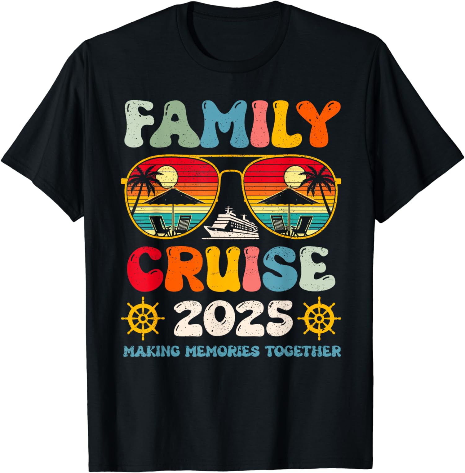 Family Cruise 2025 Groovy Squad Family Vacation Summer 2025 TShirt